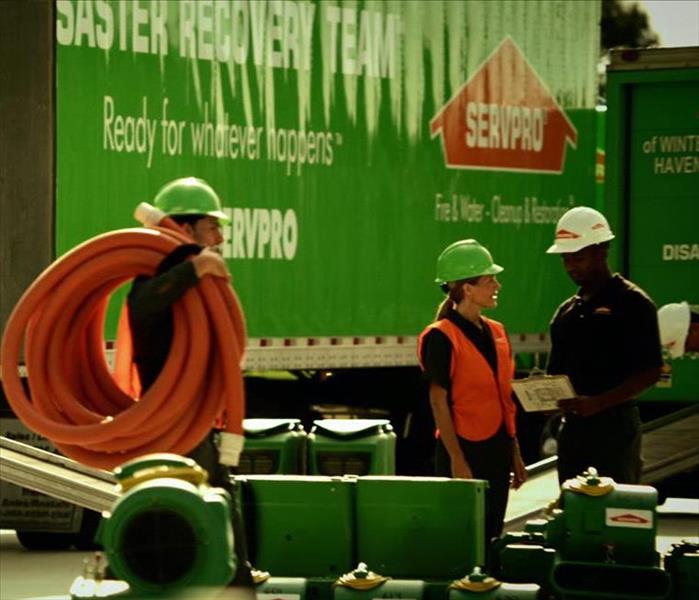 SERVPRO team and equipment